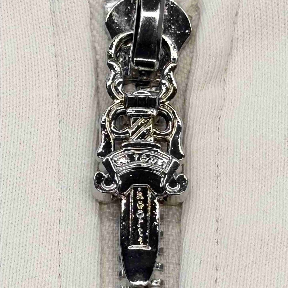 Chrome Hearts Off-White Zip-Up Hoodie - Picture 4 of 7